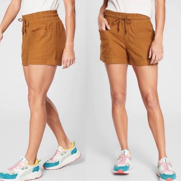 Athleta Cabo Linen 4” Short 🌵2 - Picture 1 of 5